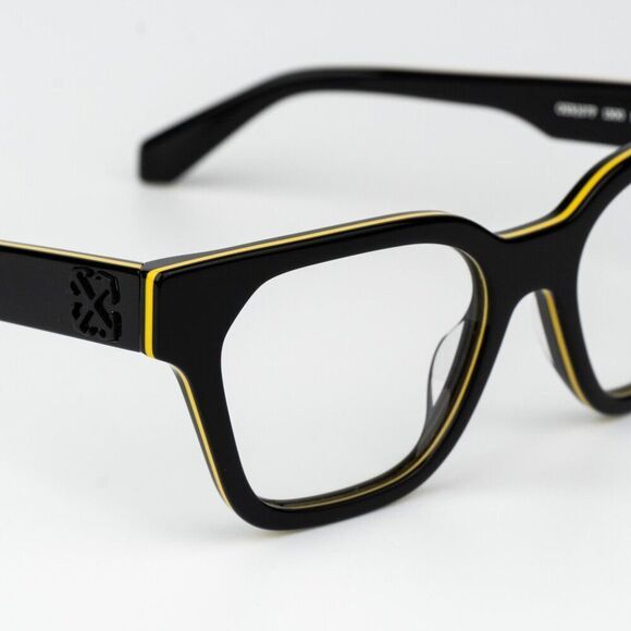 Off-White STYLE 7P Women Eyeglasses Black Yellow Square OERJ07P STYLE 7P 1300 main image 12